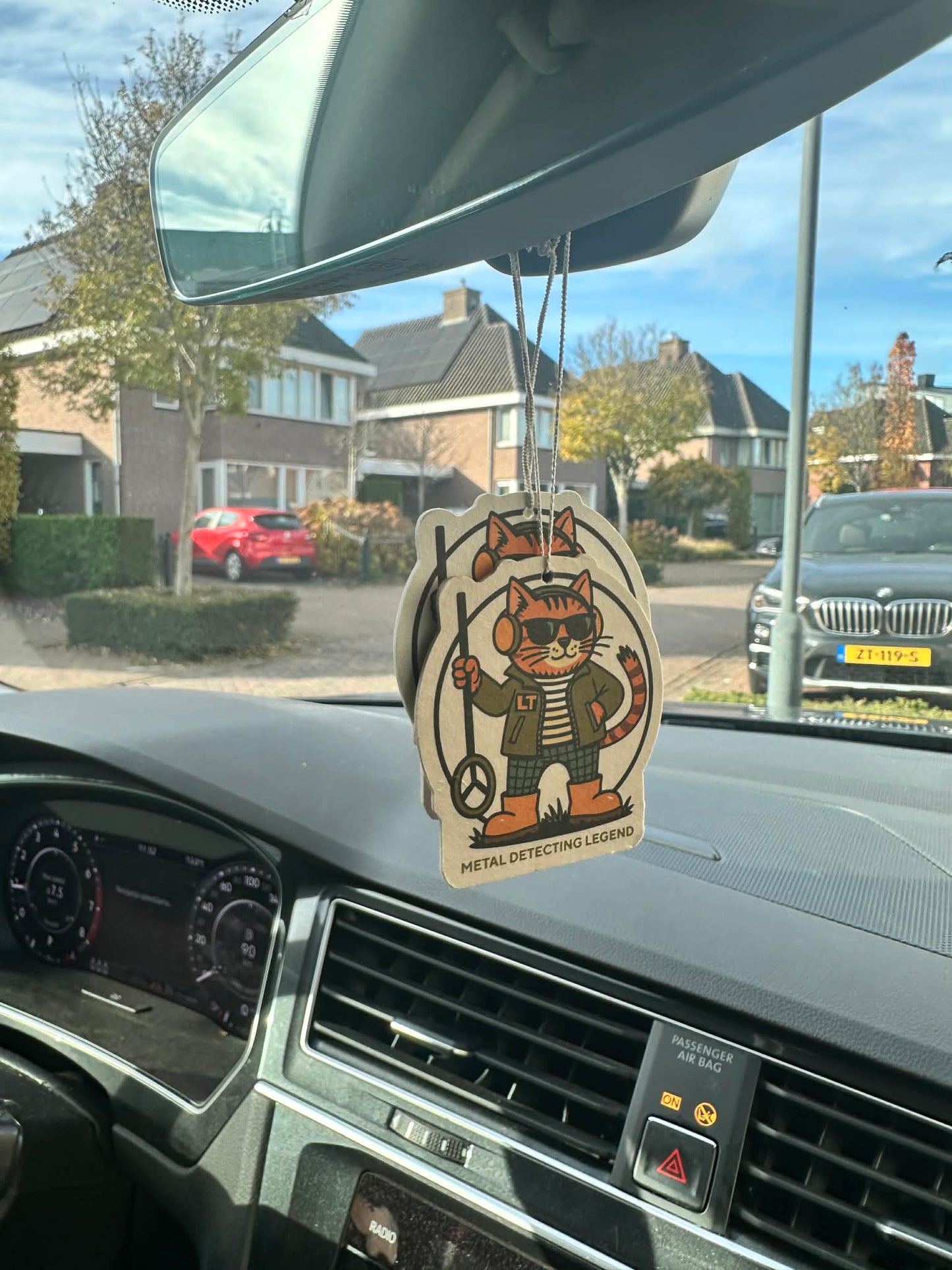 Car Air Freshener “Metal Detecting Legend” – Light Coffee Scent